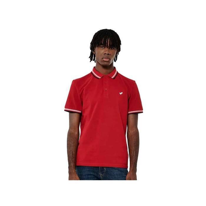 Polo Kaporal Homme Rayoc ruby Rouge Coton - Authentique Vetement Kaporal Homme