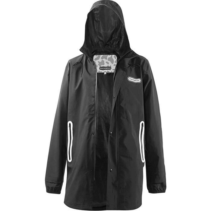 Manteau De Pluie Long Pour Femme - Imperméable, Capuche Ajustable, Doublure Fourrure, Coupe Regular Fit