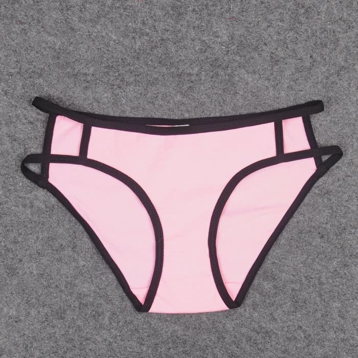 Culotte slip en coton pour femme Marque 191 pink C4 Blanc Cdiscount Pret a Porter