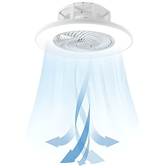 Ventilateur Lampe Plafonnier - NAIZY - Modèle Dimmable - 36W - Télécommande - 3 Vitesses - Naizy