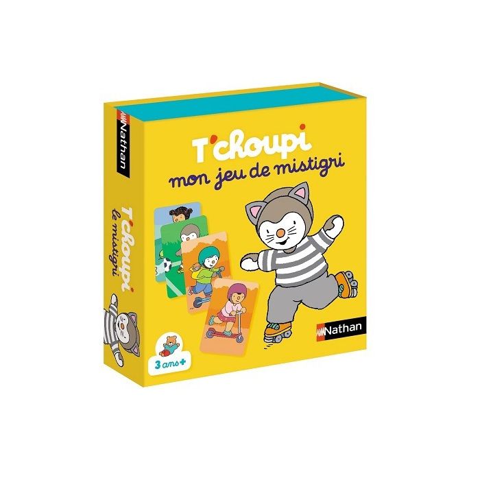 Mon Premier Jeu de Mistigri T Choupi 25 Grandes Cartes Jeu de paires Tchoupi et Lalou Des 3 ans Set Jouet Educatif et Carte Tigre Cdiscount Jeux Jouets