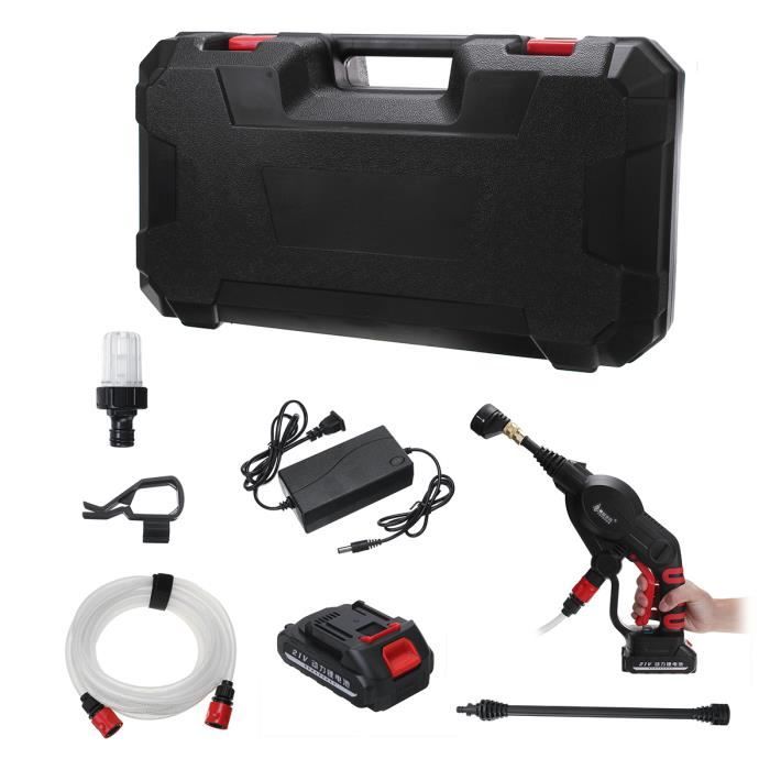 Neufu Laveuse Haute Pression Pistolet Nettoyeur Sans Fil Batterie Rechargeable Prise Us Cdiscount Bricolage