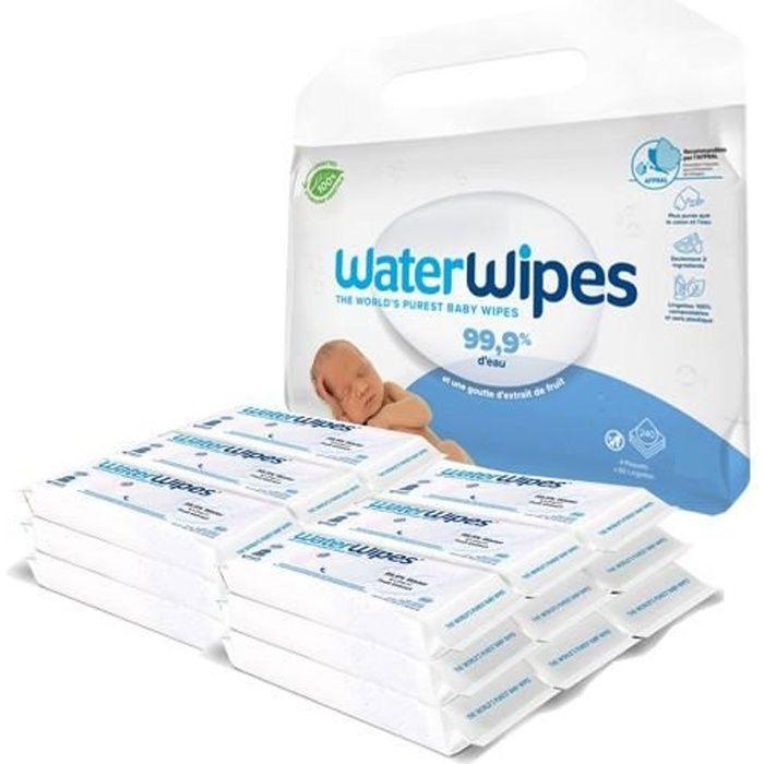 784 Lingettes Bébés Water Wipes Classique Cdiscount Puériculture