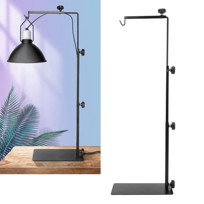 Meilleurs prix pour Omabeta Support de lampe de reptile Support de lampe pour reptiles support de lumière chauffante réglable animalerie chauffage
