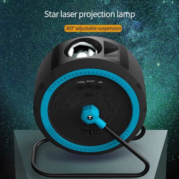 Lampe LED Projecteur Galaxie Avec Bluetooth Et Musique - Effet Étoiles Multicolores