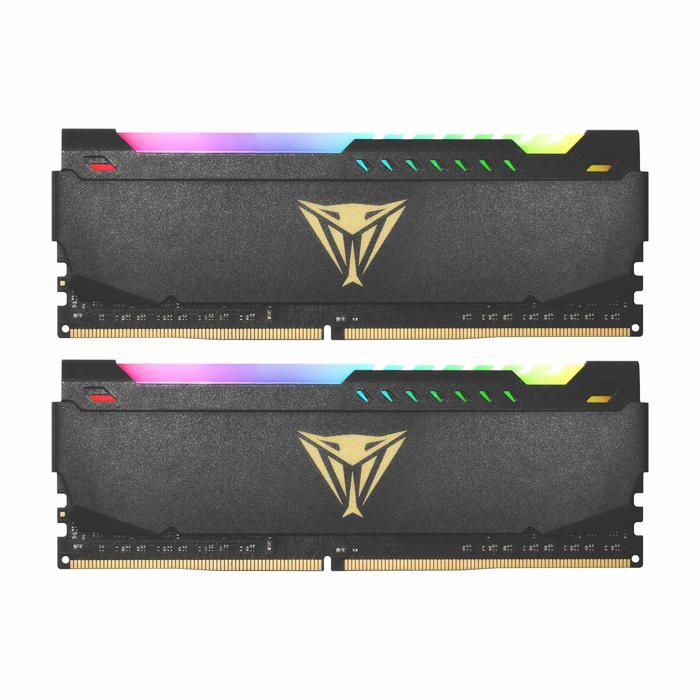 Mémoire RAM - Patriot Memory - Viper Steel - 16 Go (2x8 Go) - 3200 MHz - DDR4 RGB