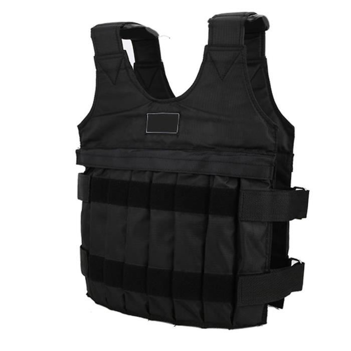 Gilet De Poids Réglable 3/15/35kg - Veste Lestée Noire Pour Fitness Et Boxe