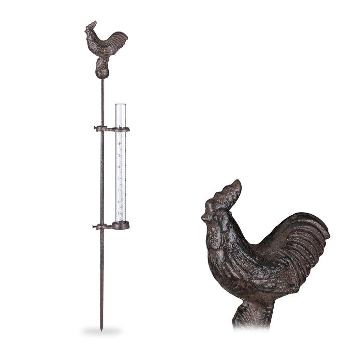 Pluviomètre Extérieur 7 Pouces - Hauteur Réglable, Chiffres Lisibles | Pour Jardin, Pelouse, Ferme - 4
