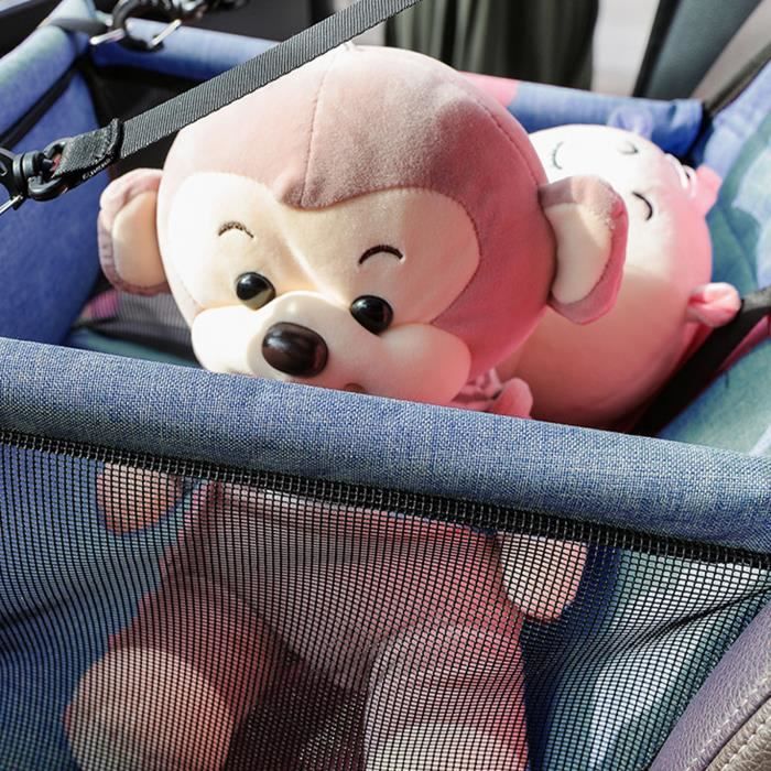 Comparer les prix de Siège dauto pour chien Siège de voiture pour chien respirant réglable Installation facile animalerie transport Bleu marine