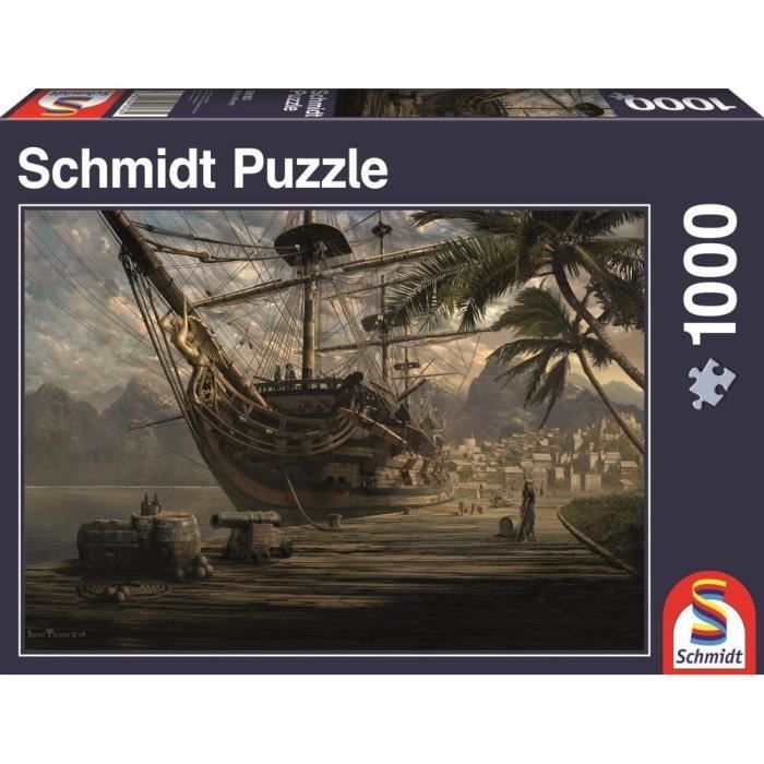 Puzzle - SCHMIDT SPIELE - Bateau au port - 1000 pièces - Nature morte et objets Puzzle - SCHMIDT SPIELE - Bateau au port - 1000 pièces - Nature morte et objets