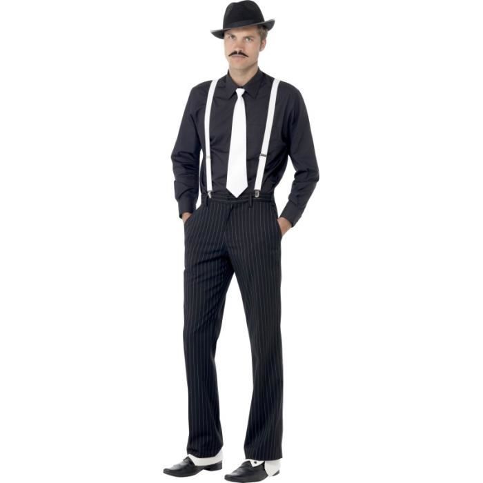 Costume gangster homme Taille Unique - Cdiscount Jeux - Jouets