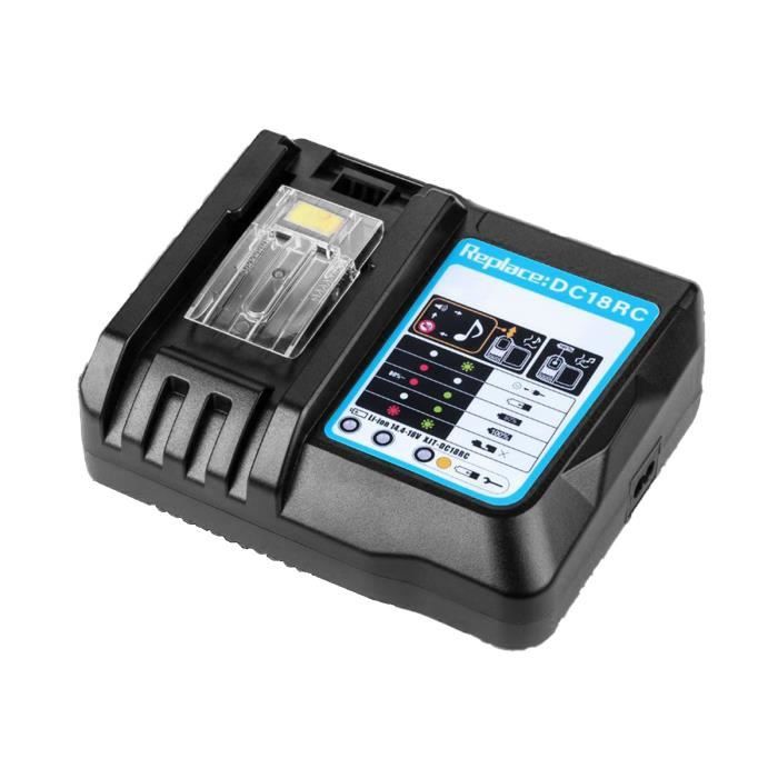 DOSCTT 7A Schnellladegerät DC18RCT DC18RC Ersatz Ladegerät für Makita 14,4 V-18 V Akku BL1850B