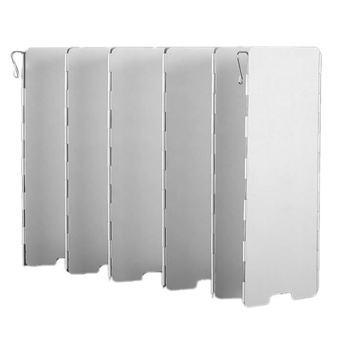 Pare-brise Pliable Pour Réchaud De Camping – Inox Léger – Protection Cuisson