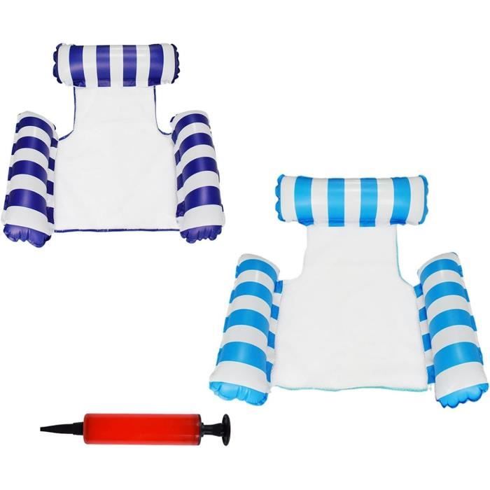 Bouée Piscine 4-en-1 – Hamac, Chaise, Flotteur Et Selle, Motif Feuilles De Palmier, Charge 120 Kg