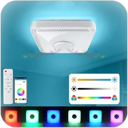 Plafonnier Led avec musique bluetooth et haut parleur - 102 LED - 60W Plafonnier Led avec musique bluetooth et haut parleur - 102 LED - 60W