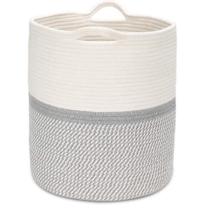 Panier Corde Coton Coloré – Bleu – Fabrication Artisanale Turque – Artistry Home