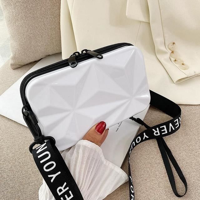 Blanc Sac a Main de Luxe en Forme de Valise pour Femme Fourre Tout Mini Bagage de Marque Tendance Celebre Pochette Nouvelle Cdiscount Bagagerie Maroquinerie