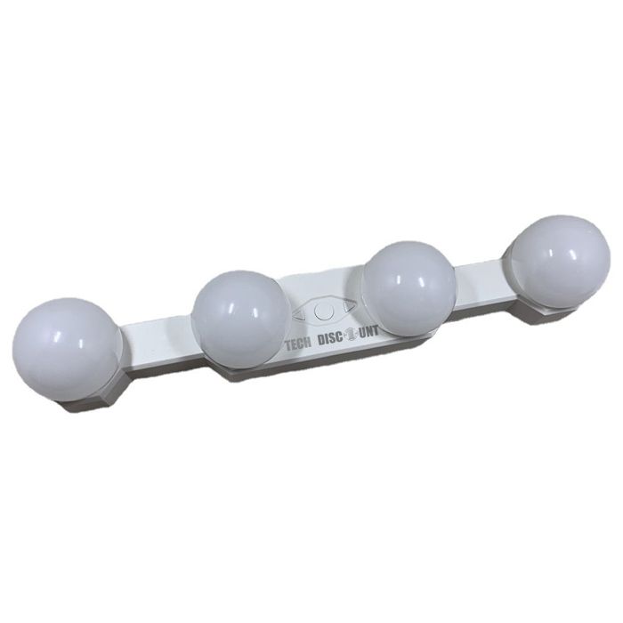 Td Lampe De Miroir Maquillage Salle De Bain Led A Piles Lumiere