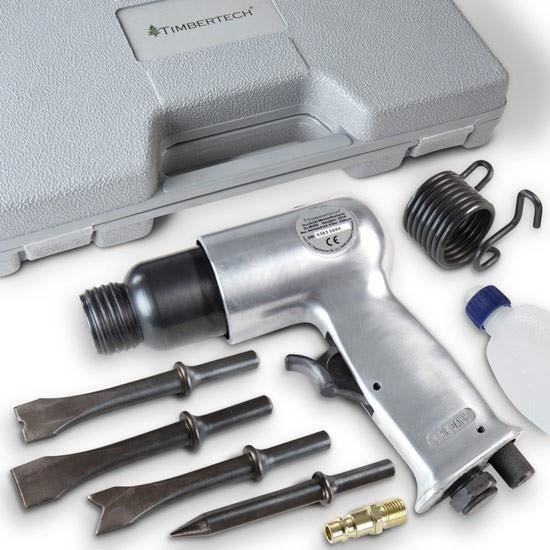Marteau Pneumatique VEVOR 2500-2700 BPM - Burineur Compact Avec 4 Burins Pour Démolition
