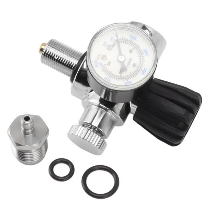 VINGVO Jauge De Pression De Plongée Manomètre Lumineux à Tube Haute