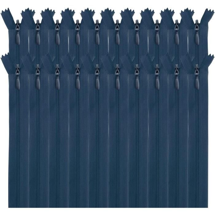Mc Fermeture Éclair 12 Cm Marine Pour Jean Et Pantalon - Fermeture à Glissière Métallique