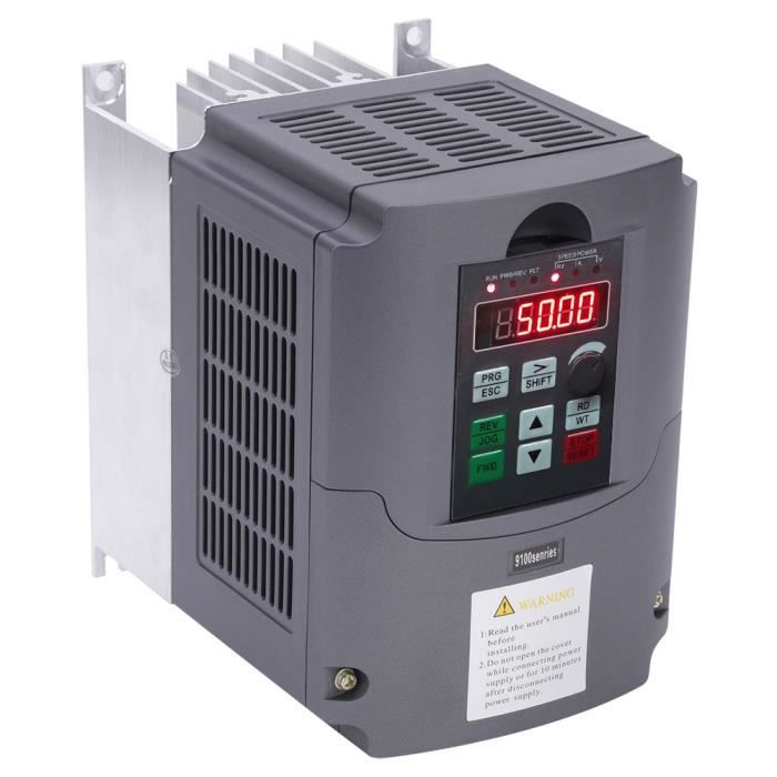Variateur De Fréquence Monophasé 220V Entrée / Triphasé 220V Sortie 3,7 KW - Pour Moteurs