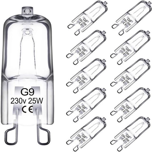 Ampoule halogène G9, 25W, 230V Ampoule halogène G9, Intensité
