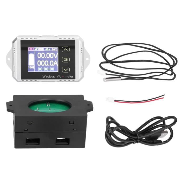 Volt Ampèremètre Numérique PEACEFAIR PZEM-022 - Testeur Tension Courant Puissance Avec CT 100A Fermé, Moniteur Énergie AC 80-260V