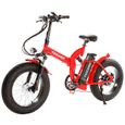 Vélo électrique FAT BIKE Monster FS 20"x 4" - Rouge - TUCANO - Tout suspendu - Hydrauliques-1