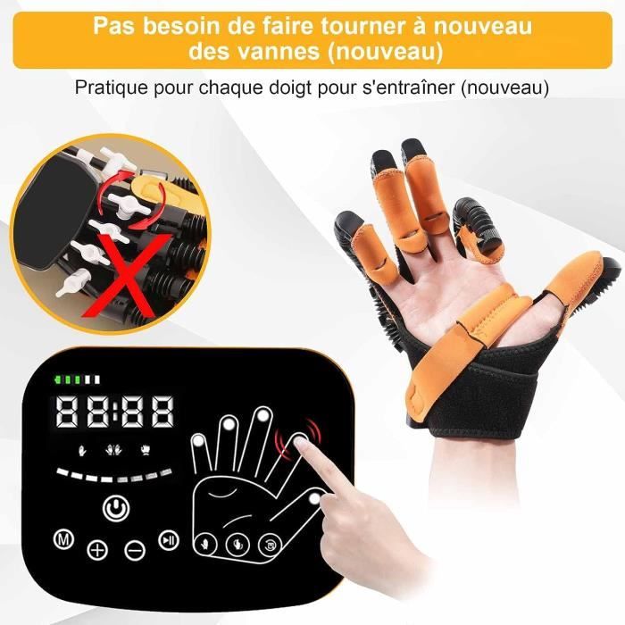 Gants de radaptation de robot de doigt,pour Patients d'hmorragie  crbrale et d'engourdissement,exercices de main - Gauche - L - Cdiscount  Au quotidien