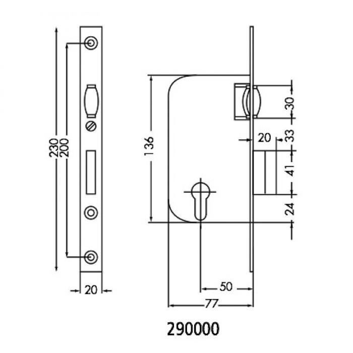Lot De 2 Serrures JPM Multibat – Porte à Encastrer – Type Larder – Neuves