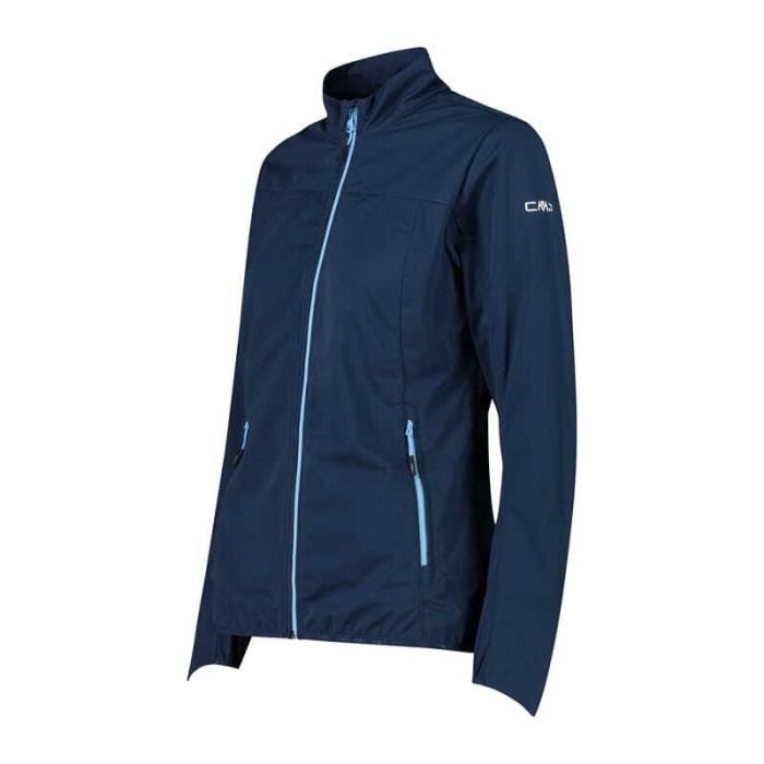 Veste Softshell Femme CMP Bleu Imperm able et Respirante Randonn e