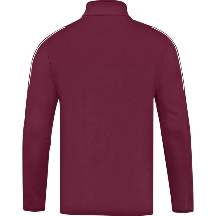 Sweatshirt zippé Jako Classico Rouge Manches longues