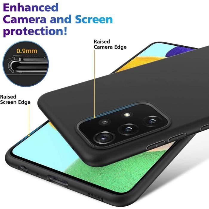 Protection Écran Verre Trempé Contours Noirs Samsung Galaxy A53/A52s/A52 5G/4G  - Ma Coque