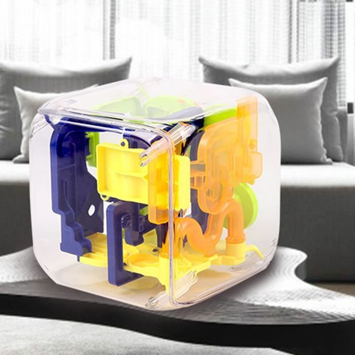 LOVOICE Cube Mini Labyrinthe, Puzzle 3D Pour Enfants, Maze Ball Jeu Labyrinthe Interactif Avec