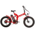 Vélo électrique FAT BIKE Monster FS 20"x 4" - Rouge - TUCANO - Tout suspendu - Hydrauliques-2