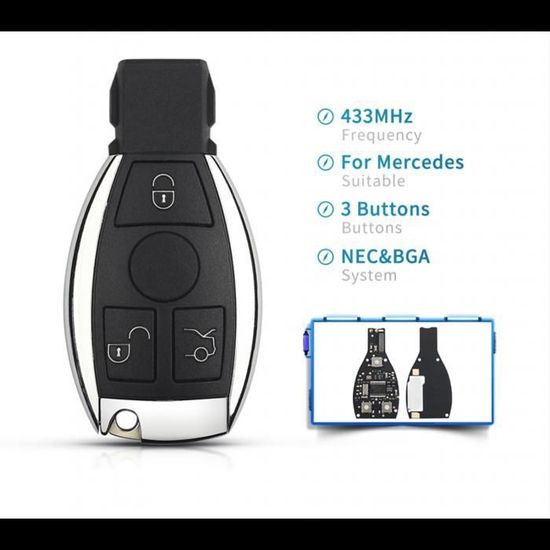 Clé Telecommande Mercedes FSB3 CLASSE A/ B/ C/ E / S/ ML/ CLK / VITO / SPRINTER BGA NEC - Foto 3