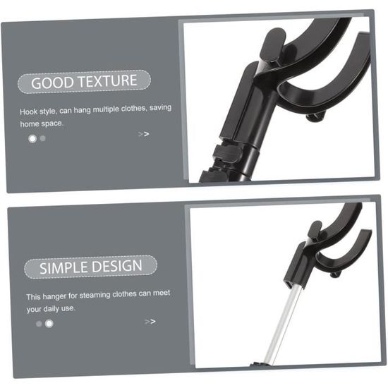 Support Pliant Télescopique Pour Défroisseur Vapeur - Hauteur Réglable Jusqu'à 160 Cm, Rotation 360°, Portable