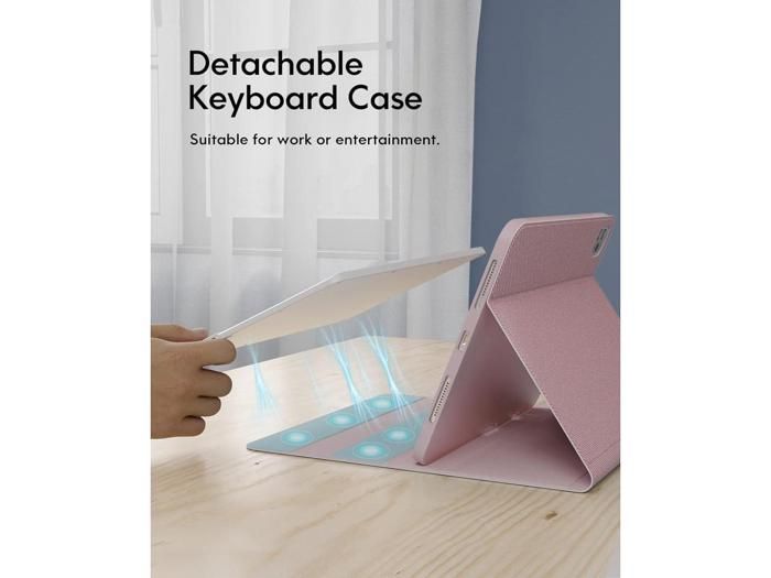 TECURS Étui Clavier Magnétique pour iPad Air 11" 2024 (M2)/ iPad Air 5