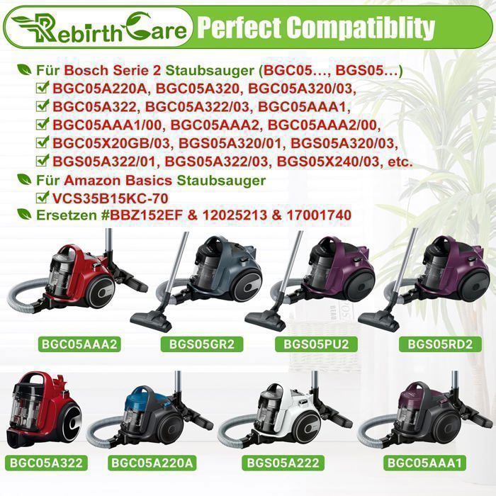 Cdiscount Aspirateur Sans Sac Bosch Bgs05a320 Filtre Pour Bosch