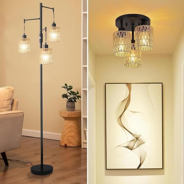 Guru-Shop Abat-jour Suspendu En Papier Lokta, Lampe Couverture En Papier Fait Main - Buddha 2 Orange, DupapierLokta, 28x18x18 Cm, Plafonniers Asiatiques Lampes En Tissu De Papier