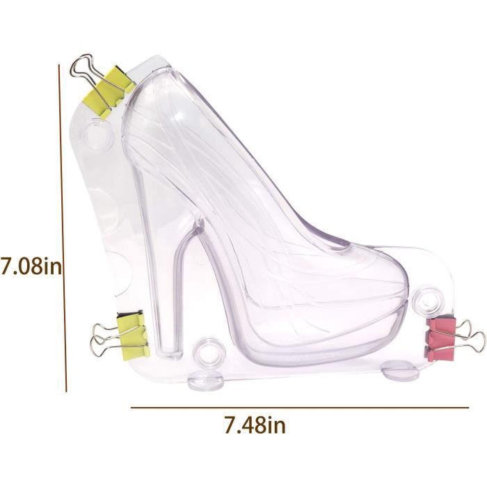 Moule à Chocolat 3D En Forme De Chaussure à Talons Hauts 191 X 178