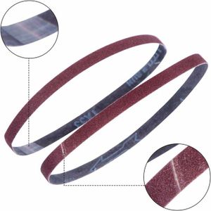 48 Bandes Abrasives Tissu 13x451 Mm - Mix Grains 40 à 240 Pour Lime Electrique Black & Decker