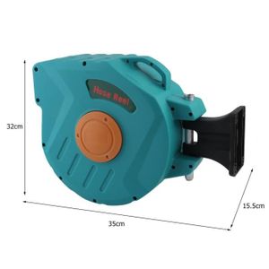 20+2m Dévidoir Automatique TACKLIFE Enrouleur Tuyau Arrosage Mural Enroulement