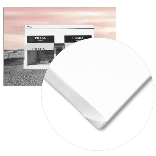 Tableau Panorama Prada Blanc 50x35 cm - Imprimée sur Toile - Tableau Phrase  Citation - Cdiscount Maison