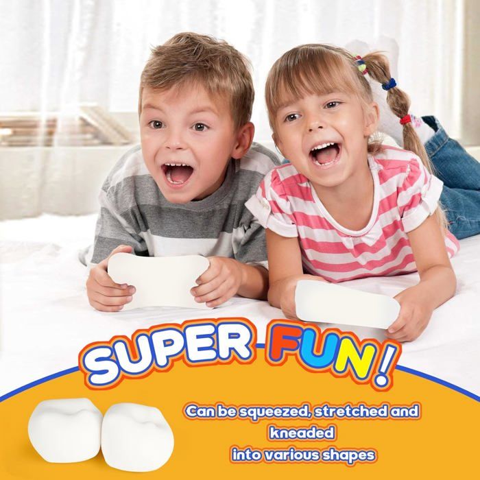 Lot De 6 Balles Anti-stress En Tofu Blanc - Cube TPR à Rebond Lent, Décompressant Pour Adultes Et Enfants - Jouet Sensoriel TDAH