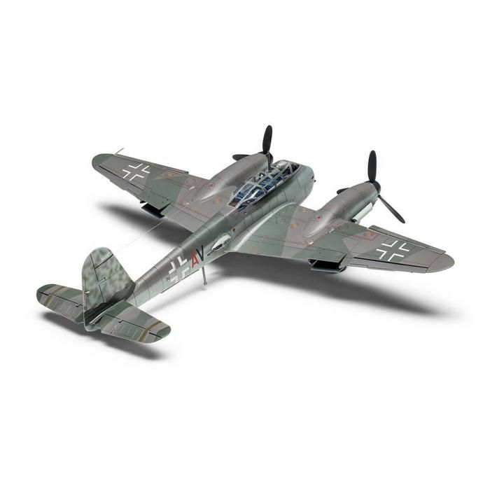 Maquette Airfix Messerschmitt Me410 1:72 – 137 Pièces – Avion Chasseur Lourd WWII – Pour Modélistes Dès 8 Ans