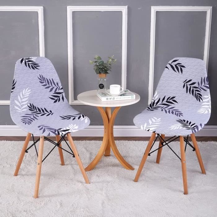 Housses De Chaise Scandinaves Lot De 2 - Élastiques, Lavables, Protection Et Décoration Salle à Manger (Plusieurs Dimensions)