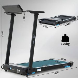 Tapis De Course ISE SY-T2702 - Noir, Usage Domestique, Inclinaison 12%, 12 Km/h