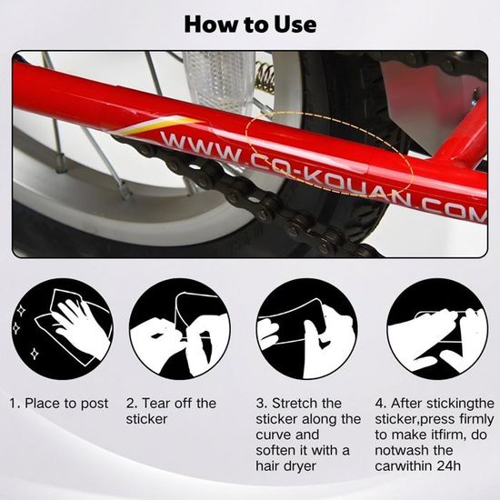 Film Protecteur TalNite Pour Cadre De Vélo – Transparent, Noir Carbone Ou Mat, Anti-rayures, Résistant Aux Intempéries, Autocollant, Compatible Tous Cadres